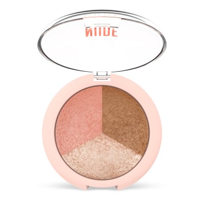 GOLDEN ROSE Nude Look Baked Trio Face Powder 19,5g